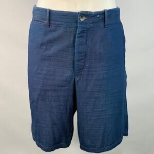RAG & BONE Size 33 Navy Cotton Flat Front Button Fly Shorts